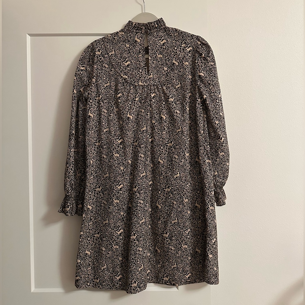 Doen Marabella Dress in Black Prancing Fawn Floral - Picture 7 of 9
